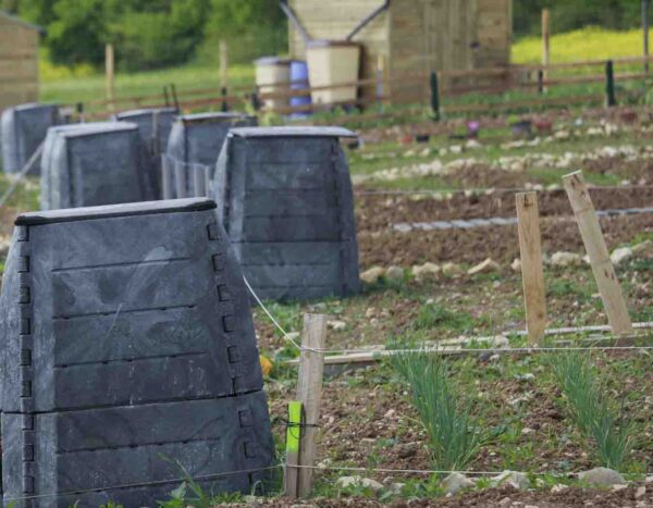 Compostadores en huertos periurbanos